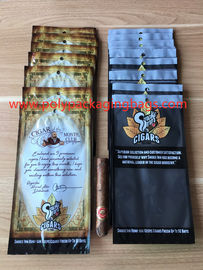 Fashion Zipper Pelembab Kantong Plastik Rokok Segar Dengan Jendela Transparan