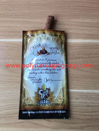 Fashion Zipper Pelembab Kantong Plastik Rokok Segar Dengan Jendela Transparan