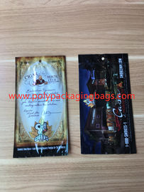 Fashion Zipper Pelembab Kantong Plastik Rokok Segar Dengan Jendela Transparan