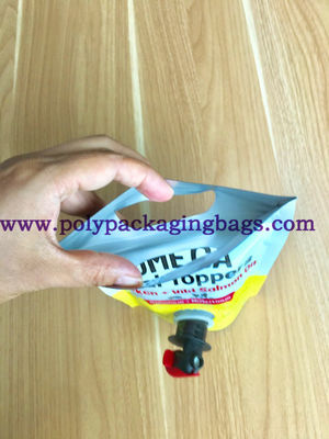 Tas Kemasan Stand Up Minyak Salmon Ayam Liar Dengan Katup Kupu-Kupu / Keran