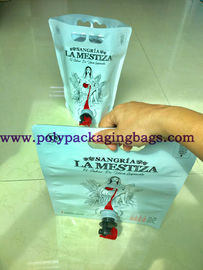Kemasan Cairan Jus PE 1.5L Stand Up Pouch With Spout / Spigot