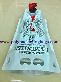 Kemasan Cairan Jus PE 1.5L Stand Up Pouch With Spout / Spigot