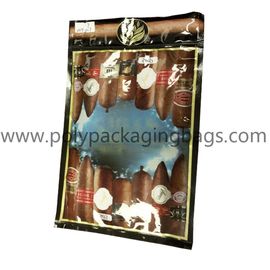 Aksesoris Tembakau Kustom Cigar Humidor Plastic Bag Cigar Humidity Bag Dengan Zip Lock