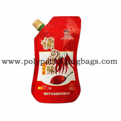 100mic Aluminium Plastik Foil Tas Cerat Cair Spouted Pouch