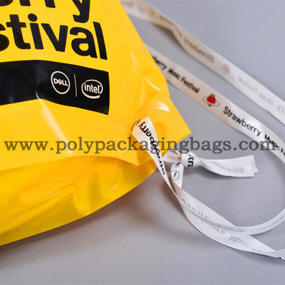40L 0.05mm PE Plastik Serut Ransel Untuk Pakaian Kantong Plastik Serut
