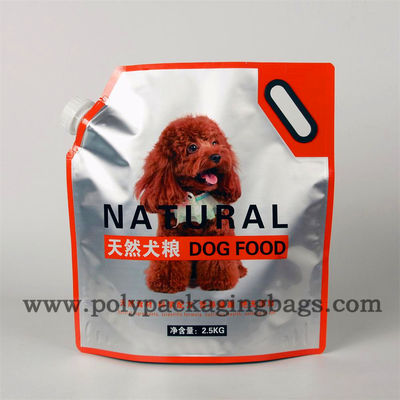 2.5KG Stand Up Aluminium Foil PET Spouted Pouches Bags With Spout
