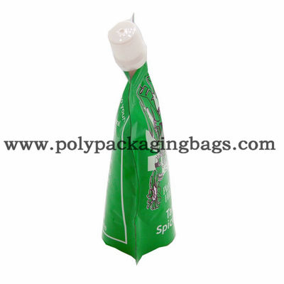 120 Microns Liquid Packing VMPET Stand Up Pouch With Spout / Spouted Pouch Bags