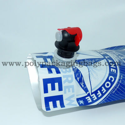 10L Stand Up Spout Pouch Kosong Dengan Butterfly Valve / Keran Untuk Jus Anggur Kopi Dingin