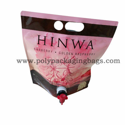 Butterfly Valve 0.18mm 4L Stand Up Pouch Dengan Spout / Spouted Pouch Bags