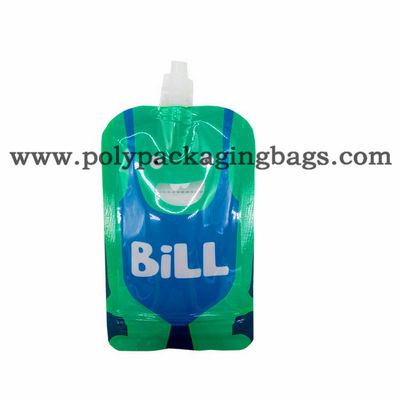 Leak Proof Gravure Printing 200mic Stand Up Pouch With Spout / Spouted Pouch Bags