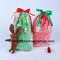 Exquisite 0.075mm Plastic Drawstring Christmas Gift Bags