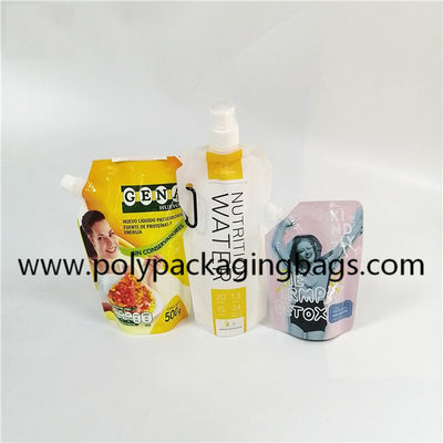 0.18mm Aluminium Foil Spouted Pouches Packaging Bags Dengan Spout Untuk Minuman