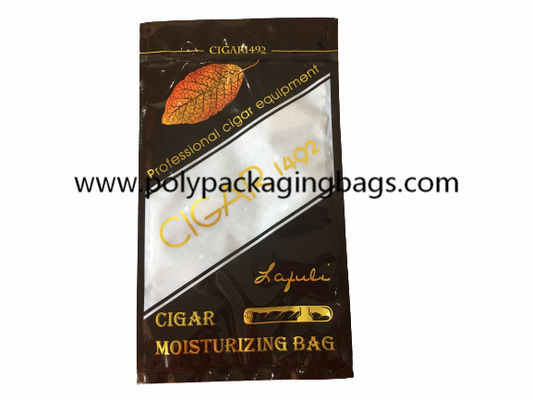 Classic Cigar Moisturizing Zipper Compound Plastic Bag Cigar Humidor Bags Dengan Top Zip Lock