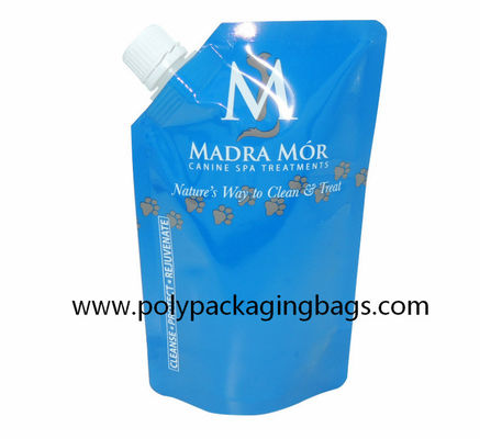 Lipat Tas Perawatan Rambut Esensi Self Suction Nozzle 500ml Stand Up Spout Pouch Bags