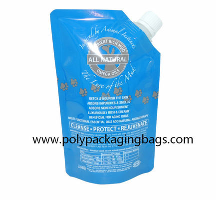 Lipat Tas Perawatan Rambut Esensi Self Suction Nozzle 500ml Stand Up Spout Pouch Bags