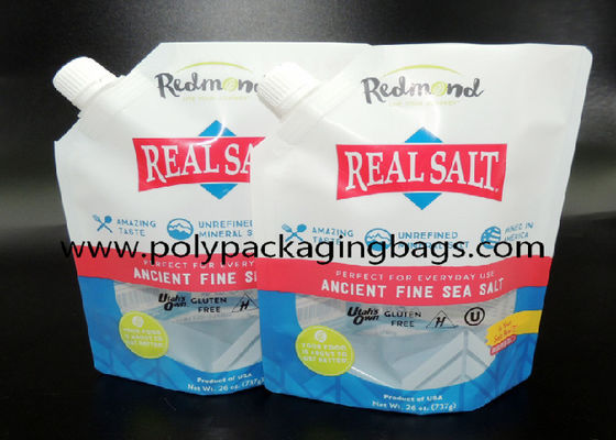 BPA Free 100mic Aluminium Foil Spouted Pouches Untuk Pasta Tomat Stand Up Spout Pouch Bags