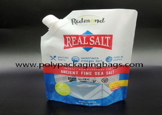 BPA Free 100mic Aluminium Foil Spouted Pouches Untuk Pasta Tomat Stand Up Spout Pouch Bags