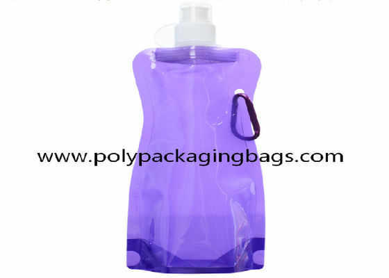 Warna Solid 0.18mm Kantong Air Lipat Untuk Pendakian Gunung Berdiri Berkemah Botol Lipat