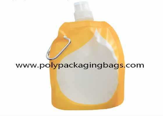 Warna Solid 0.18mm Kantong Air Lipat Untuk Pendakian Gunung Berdiri Berkemah Botol Lipat
