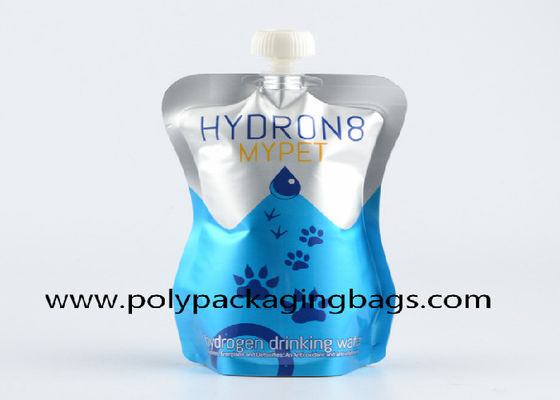 8oz Gravure Printing Aluminium Foil Stand Up Pouch With Spout / Spouted Bags