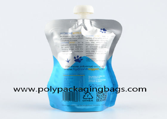8oz Gravure Printing Aluminium Foil Stand Up Pouch With Spout / Spouted Bags