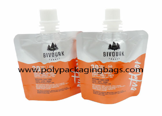 16oz 500ml Suction Nozzle Bag Untuk Kemasan Gel Mandi Stand Up Spouch Pouch Bags