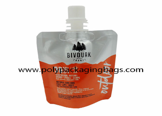 16oz 500ml Suction Nozzle Bag Untuk Kemasan Gel Mandi Stand Up Spouch Pouch Bags