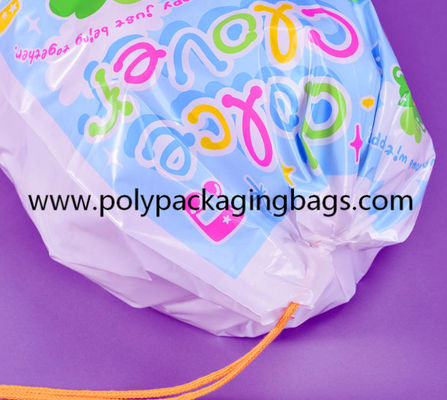 NERC 0.07mm PE Tas Ransel Serut Plastik Untuk Tas Serut Plastik Perjalanan