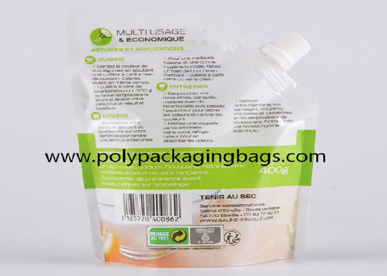 Kemasan Kantung Spouted Independen Untuk Industri Minuman Stand Up Spout Pouch Bag