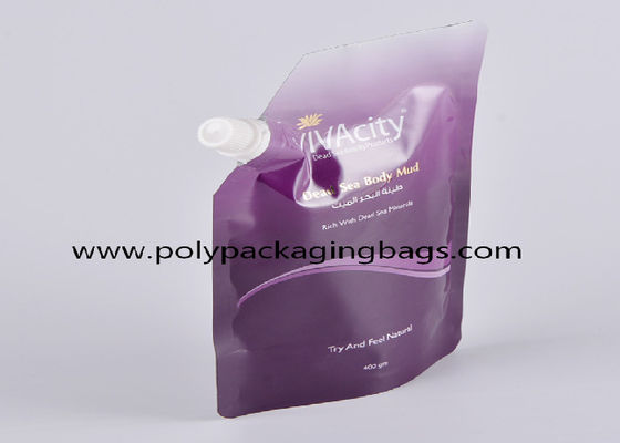 10 Warna Gravure Printing Self Supporting Liquid Spout Bags Stand Up Bag Dengan Cerat Untuk Deterjen