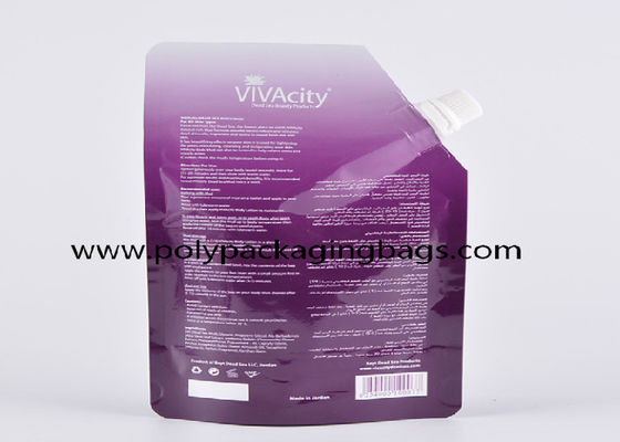 10 Warna Gravure Printing Self Supporting Liquid Spout Bags Stand Up Bag Dengan Cerat Untuk Deterjen
