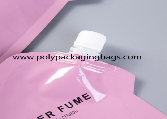 1000ml Minuman Pencetakan Warna Tas Kemasan Nozzle Hisap Sendiri Dengan Cerat