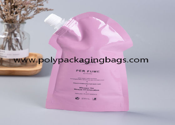 1000ml Minuman Pencetakan Warna Tas Kemasan Nozzle Hisap Sendiri Dengan Cerat