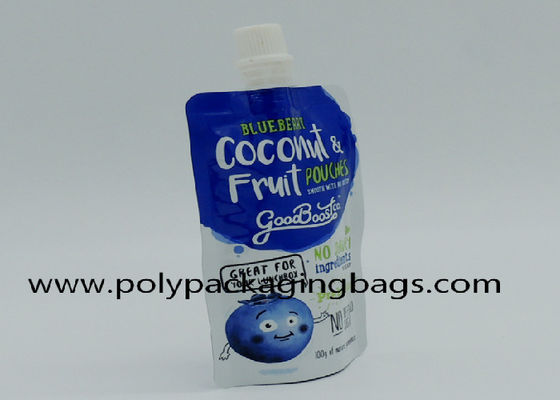 Gravure Printing Self Contained Aluminium Foil Suction Nozzle Bag With Spout