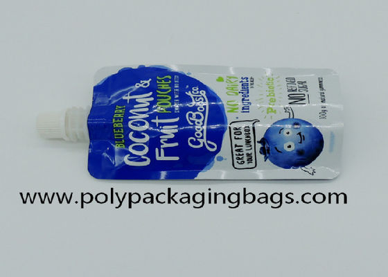Gravure Printing Self Contained Aluminium Foil Suction Nozzle Bag With Spout