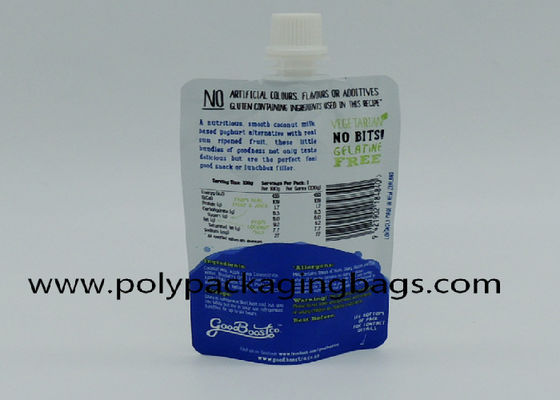 Gravure Printing Self Contained Aluminium Foil Suction Nozzle Bag With Spout