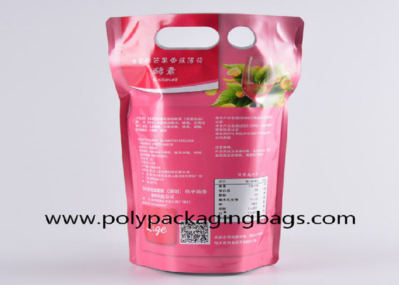 1.5L 2L 3L 5L 10L Aluminium Coated Butterfly Valve BIB Anggur Merah Tas BiB Tas dengan Vitop Minyak Zaitun Berdiri Tas dengan Katup