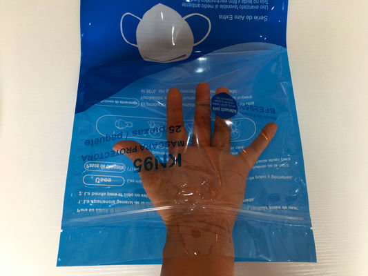 Pencetakan Gravure 100 Mikron N95 Masker Kemasan Tas Tas Kunci Zip Atas