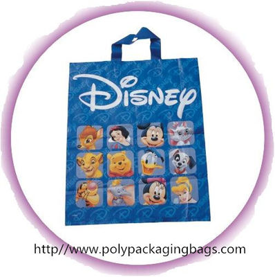Fashion Biru Disney Soft Loop Plastik Menangani Tas Promosi