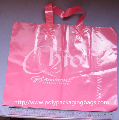 OEM Pink LDPE Soft Loop Handle Bag Tas Belanja Promosi