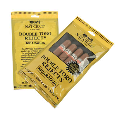 Kemasan Tembakau Kustom Kantong plastik pelembab pelembab kantong cerutu dengan hygrometer dan Pembagi