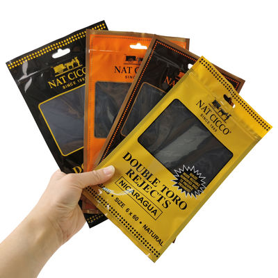 Kemasan Tembakau Kustom Humidifier Kantong Plastik Kantong Humidor Cerutu yang Dilembabkan untuk 4-5 Cerutu dengan Hygrometer & Pembagi