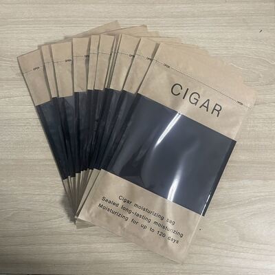 Tas Humidor Cerutu Desain Ziplock Ringan dan Ringkas Menampilkan Struktur Bahan MOPP VMPET PE untuk Perlindungan Cerutu