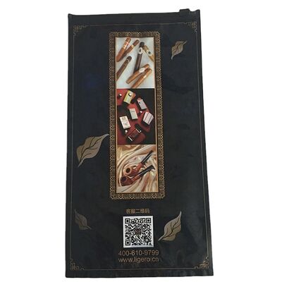 Cigar kecil Moisturizing Plastic Zipper Bags Cigar Humidor Bags 0.09mm Ketebalan Segel tahan lama untuk kesegaran jangka panjang