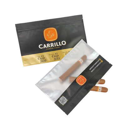 Kantong Humidor Cerutu Bahan PE MOPP Kantong Plastik Ritsleting Pelembap Cerutu Kantong Pengontrol Kelembapan Tahan Lama