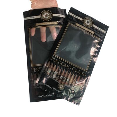 Tas Humidor Cigar tahan air mata dan tahan tusukan dengan ketebalan 0,09 mm yang dirancang untuk menampung 5-20 cerutu tergantung ukuran