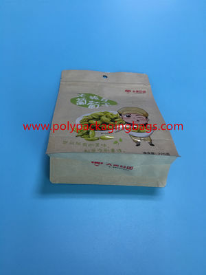 Resealable Eight - Faced Kraft Paper Bag Untuk Kemasan Biji Kopi Kering