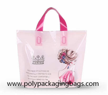 Tas Belanja Plastik 100 Mikron Dengan Pegangan Lingkaran Lembut