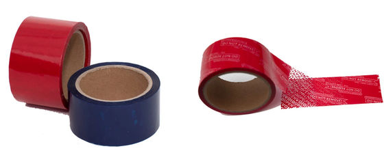 Anti Pemalsuan 50mm * 50m Tamper Evident Seal Tape