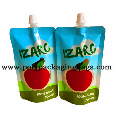 100 Micron Stand Up Juice Spouted Pouch Kemasan Stand Up Spout Pouch